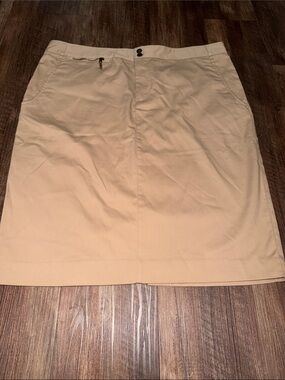 Lauren Ralph Lauren Tan Midi Pencil Skirt size 16
